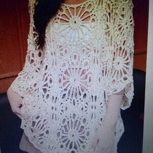 Bundle trendy sunglasses&luxury/see-through cool crochet knit cardigan brand new